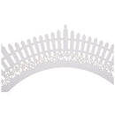 12 White Fences Pattern Cupcake Cake Wrappers Weddings, Christenings C2D3