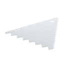 Three-sided PLASTIC decorating CAKE SCRAPER icing FONDANT BAKING jagged SAW Y7B3