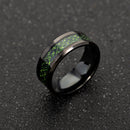 Ethnic Solid Carbon Fiber Finger Rings Vintage Red Dragon Pattern Finger Ring Jewelry For men