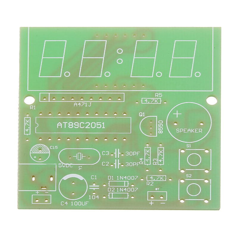 3pcs DIY Multi Function Four Bit Digital Clock MCU Clock Kit