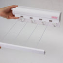 4x3.2m Wall Mounted Indoor Washing Cloth Hanger Laundry 4 Line Airer Dryer Retractable