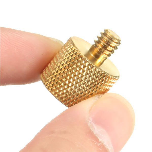 3/8 Inch Female to 1/4 Inch Male Tripod Thread Reducer Adapter Brass Copper