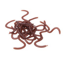 17pcs 10cm Soft Simulation Worms Artificial Fishing Lures Lifelike Tackle B