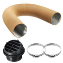 75mm Heater Pipe Duct + Warm Air Outlet + Hose For Eberspacher Diesel Webasto