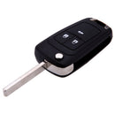 Replacement 3 Buttons Keyless Entry Remote Flip Folding Key Fob Case Shell