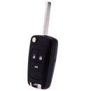 Replacement 3 Buttons Keyless Entry Remote Flip Folding Key Fob Case Shell