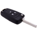 Replacement 3 Buttons Keyless Entry Remote Flip Folding Key Fob Case Shell