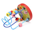 Counting Circles Bead Abacus Wire Maze Roller Coaster Wooden Montessori Toys