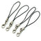 100 Pcs Black Cell Phone Lanyard Cords Strap Lariat Mobile Lobster Clasp T9V3
