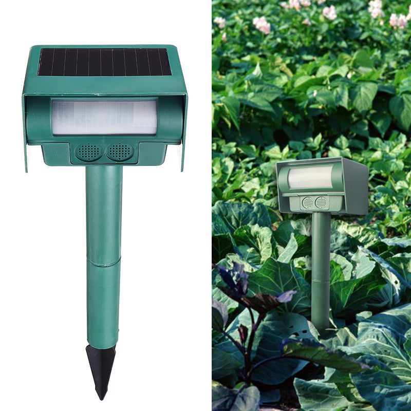 Solar Ultrasonic Vibrating Rodent Mole Solar Snake Repeller Sonic Wave Gopher Repeller Vole Cha-ser Deterrent Animal Repeller