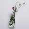 Wall-mounted Long Tube Shaped Glass Flower Vase Home Garden Wedding Party Decoration