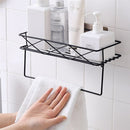 Bakeey Wall Mounted Household Kitchen Finishing Rack Washstand Towel Storage Net Holder