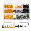 177pcs Motorcycle Fairing Bolt Kit Nuts Fastener Clips Screws For Honda/KawasakiYamaha/Suzuki