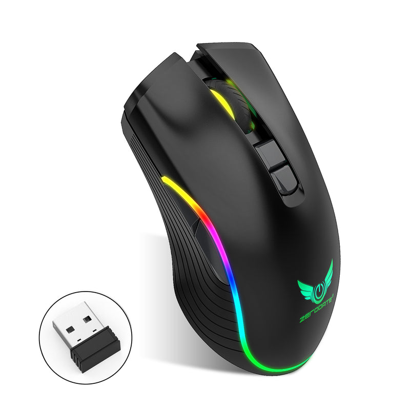 ZERODATE T26 2400DPI 2.4G Wireless RGB Backlight Technology Mouse for PC Laptop