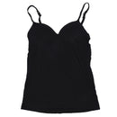 Women's Built in Bra Padded Tank Top Camisole Black M