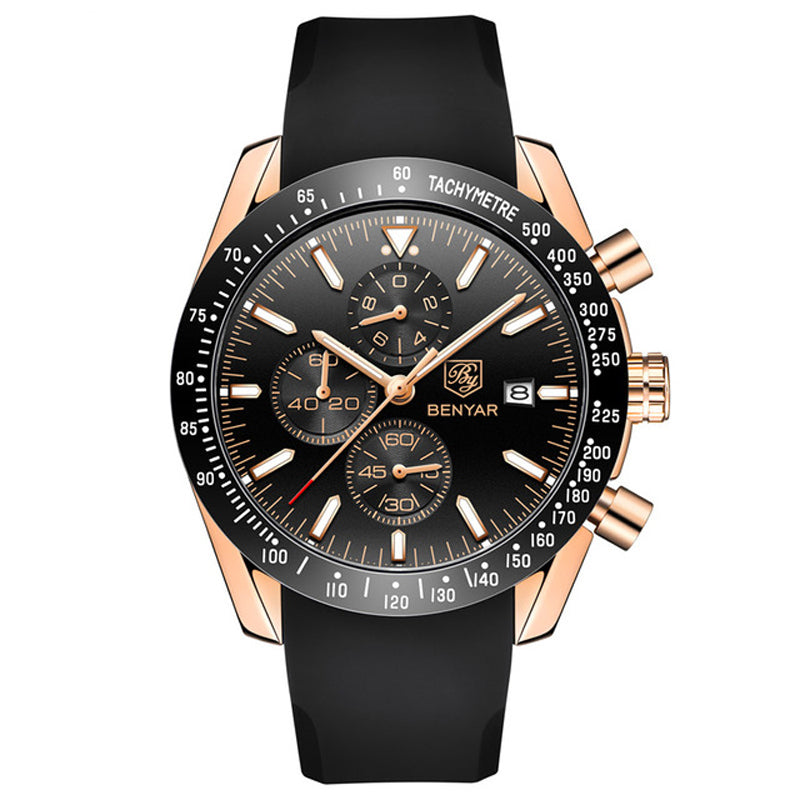 BENYAR 5140 Fashion Men Watch Chronograph 3ATM Waterproof Quartz Watch