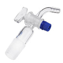 24/29Glass Adapter Vacuum Flow Control Adapter with Glass Stopcock Male Ground Joint to Right Angle Hose Connection