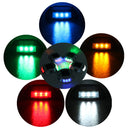 Solmore Aluminum Alloy LED Solar Power Path Lamp Deck Stud Garden Road Dock Yard Lights