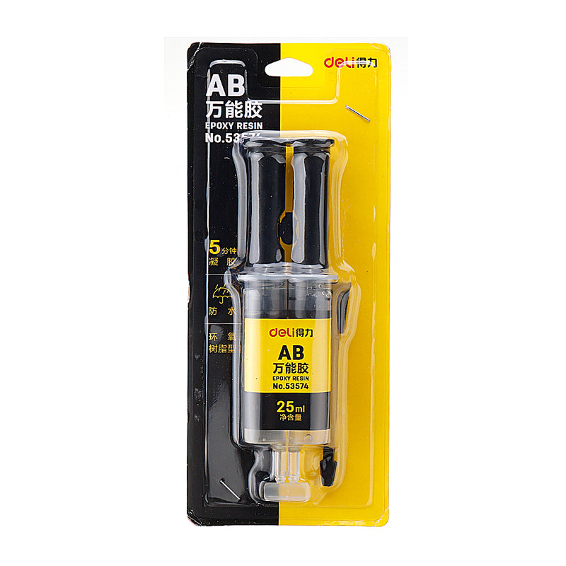 Deli 53574 Liquid Glue AB Glue Dry Curing For Metal Plastic Wood Glass Ceramics High Strong Adhesive Liquid Glue