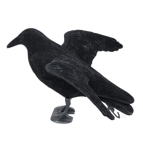 Crow Hunting Decoy Scare Bird Away Scarecrow Realistic Animal Scarer Decoration