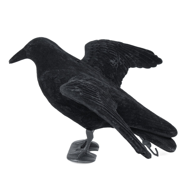 Crow Hunting Decoy Scare Bird Away Scarecrow Realistic Animal Scarer Decoration