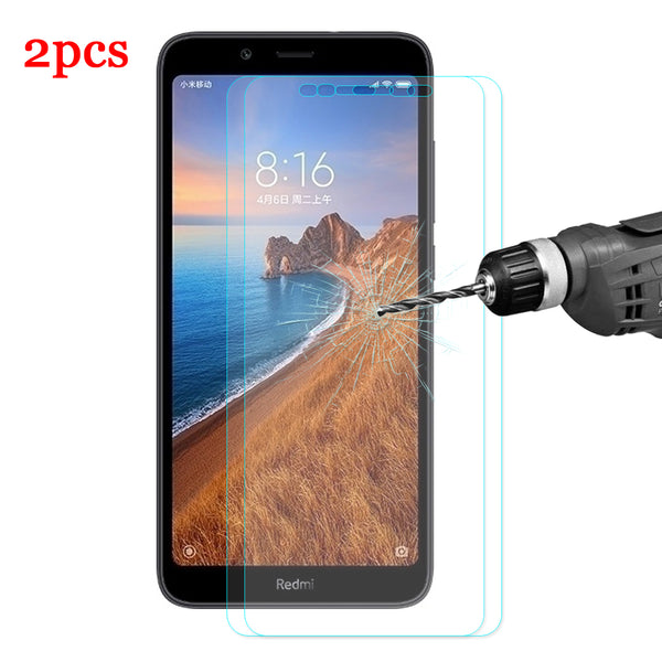 Enkay 2pcs 9H 2.5D Curved Edge Anti-explosion Tempered Glass Screen Protector for Xiaomi Redmi 7A