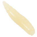50Pcs 2cm Fishing Lure Maggot Grub Soft Baits Worms Ivory