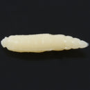 50Pcs 2cm Fishing Lure Maggot Grub Soft Baits Worms Ivory