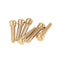 6 Pieces Brass Folk Acoustic Guitar Bridge Pin Peg Nail Metal