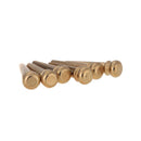 6 Pieces Brass Folk Acoustic Guitar Bridge Pin Peg Nail Metal
