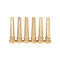 6 Pieces Brass Folk Acoustic Guitar Bridge Pin Peg Nail Metal