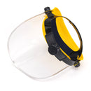 Clear Mesh Full Visor Flip Up Face Shield Screen Safety Mask Eye Protector Helmet Yellow
