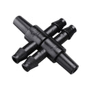 50Pcs Garden Hose Sprinkler Tee Connector Micro Drip Irrigation 4/7mm Pipe Barbed Connector Watering System Pipe Barbed Connection Part