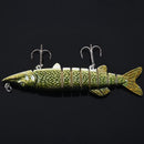 5 inch/ 12, 5cm 20g alive realistic fishing lure multi articulated 8-segeme