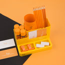 Fizz BT5950 Creative Multifunctional Pen Holder Desktop Stationery Storage Box Cosmetics Makeup Brushes Sundries Organizer Office School Supplies