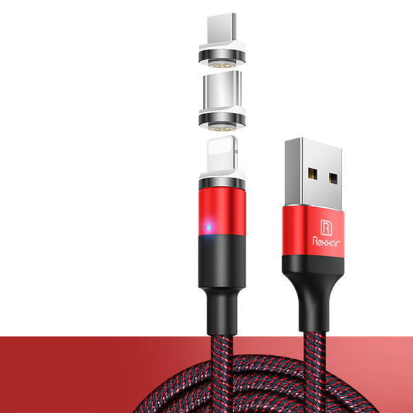 Marjay 3A Type C Micro USB Magnetic LED Indicator Fast Charging Data Cable For Huawei P30 Pro Mate 30 Xiaomi Mi9 9Pro S10+ Note10