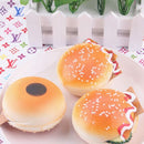 6.5CM Random Squishy Simulation Hamburger Bread Fridge Magnet Decoration