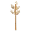 1pc Fashion Leaves Golden Metal Punk Hairpin Hair Clip N3P1