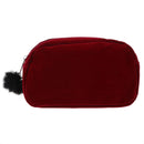 Cartoon Storage Case Travel Makeup Pouch Cosmetic Bag (wine red)