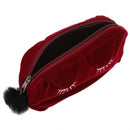 Cartoon Storage Case Travel Makeup Pouch Cosmetic Bag (wine red)