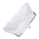 Women Sequins Clutch Evening Party Phone Bag Wallet Purse(white) S4E7