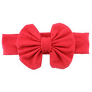 Cute Baby Girls Kids Stretch Bowknot Headband Hairband (Red) F1X9