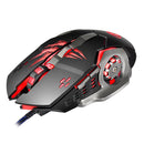 APEDRA A8 3200DPI 6 Buttons 4 Colors LED Optical USB Wired Mouse Gaming Mouse for PC