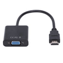 HDMI to VGA converter adapter + 3.5 mm audio jack full HD 1080P black