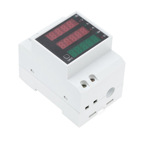100A AC80 - 300V digital multifunctional DIN Rail Voltage Meter Voltmeter W W6J7
