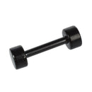1 Pair of Men's Barbell Titanium steel Ear Studs Earrings 4mm Black