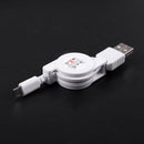 Mirco-USB A to USB 2.0 B Male Retractable Cable Data Sync Charger For