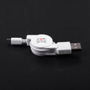 Mirco-USB A to USB 2.0 B Male Retractable Cable Data Sync Charger For