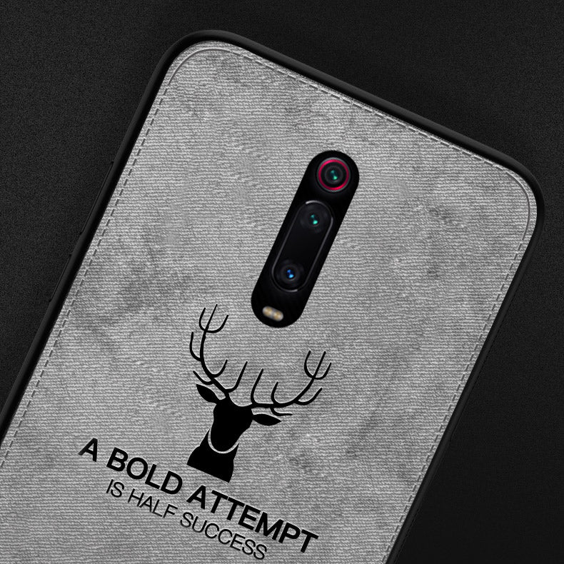 BAKEEY Deer Shockproof Cloth&TPU Protective Case For Xiaomi Mi 9T / Mi9T PRO / Redmi K20 / Redmi K20 PRO