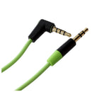 3.5MM Male To Male Car AUX Cord Studio Audio Extension Bent Cable(Green) M9X8
